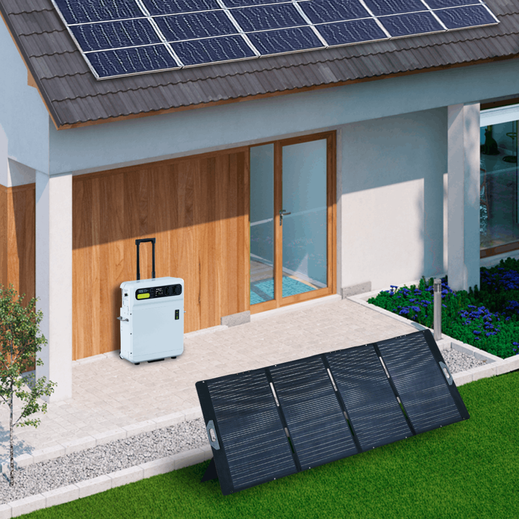 ieetek iee sh4000 taşınabilir elektrik santrali güneş jeneratörü